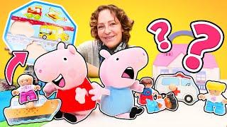 Spielzeug Video für Kinder mit Nicole und Peppa Wutz. Wir lernen spielerisch und machen ein Puzzle.