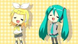 【Kagamine Rin & Miku Hatsune】 Taberu Song 【VOCALOID × Koufuku Graffiti】 1 hour ver.