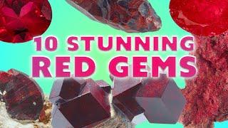 Unboxing 10 Stunning Red Gemstones  Ruby Spinel Garnet and more