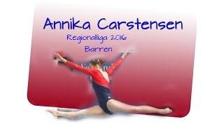 Annika Carstensen HT16 Regionalliga 2016 Barren  Leistungsturnen