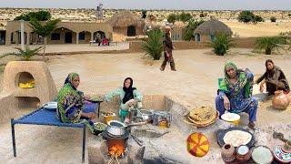 Ancient Desert Village Life Pakistan  Desert Village Food  Village Women Routine in Desert