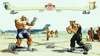 Classic Sagat vs Guile Hardest  Ultra Street Fighter IV.