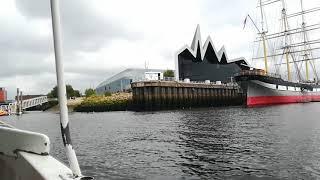 Me & Stephanie on the Govan ferry to the Riverside Museum