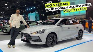 *Better Than Verna* 2024 All-New MG 5 Sedan is Here Base Model ₹11 lakh Only
