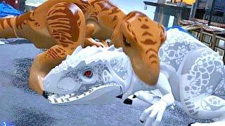 LEGO Jurassic World - Indominus Rex VS T-Rex + Ending Full Battle