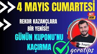 KAZANÇ REKORUNU KIRDIK BANKO MAÇLAR - 4 MAYIS CUMARTESİ İDDAA TAHMİNLERİ