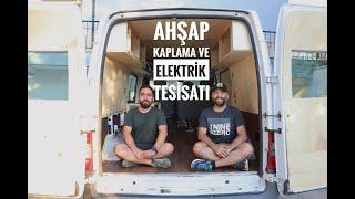 Kendi Karavanımızı Kendimiz Yapıyoruz #4  Karavan Ahşap Kaplaması ve Elektrik Tesisatı  DIY  2020