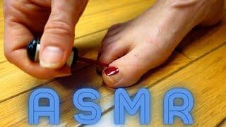 Painting My Toenails Red ASMR