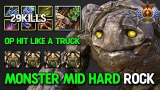 TRULY BECOME OP MID Hard Rock Tiny 29Kills Max Slotted Item Build OP Hit Like A Truck 7.36c DotA 2