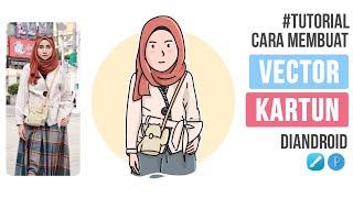 Cara Membuat Vector Karakter Kartun Simple Hijab diAndroid  Infinite Design