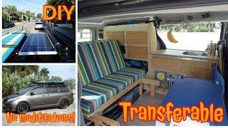 Van Tour DIY conversion with a stealth van FAST and INEXPENSIVE