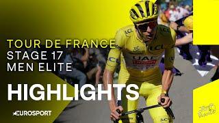 UNFORGETTABLE VICTORY   Tour de France Stage 17 Race Highlights  Eurosport Cycling