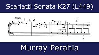 Domenico Scarlatti - Sonata in B minor K27 Murray Perahia