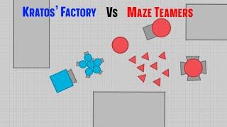 Destroying EU Maze Teamers Factory Edition #3  Diep.io