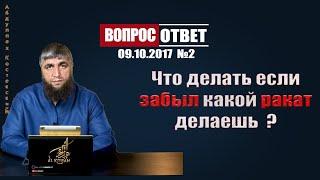 Что делать если забыл какой Ракат делаешь