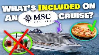 Whats INCLUDED on an MSC cruise? Food drinks activities and more