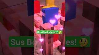 SUS Bookshelves  #minecraft #meme #mcpe