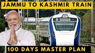 TRAIN TO REACH KASHMIR IN 100 DAYS  100 DAYS MASTER PLAN FOR USBRL