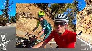 Riding last kms of Teide with Primoz Roglic Bora-Hansgrohe 2024.02.06