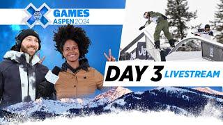 Day 3 Livestream with Jack Mitrani & Gabby Maiden  X Games Aspen 2024