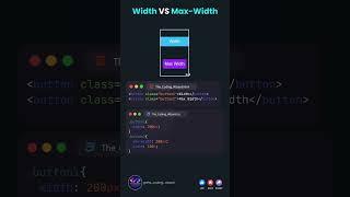 CSS Width Vs Max-Width Explained  #css3