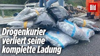 Hessen Drogenkurier verliert 135 Kilo Gras weil er aufs Klo musste