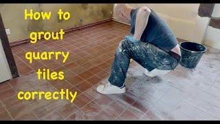 How to grout floor tiles correctly