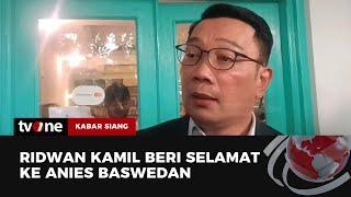 Ridwan Kamil Beri Selamat ke Anies Dapat Dukungan di Pilkada Jakarta  Kabar Siang tvOne