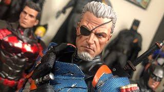 Unboxing  Review of Custom Slade Wilson Head Sculpt for Hot Toys Deathstroke Arkham Origins