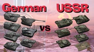 WOT Blitz Germany vs USSR  Tier 10 Face Off