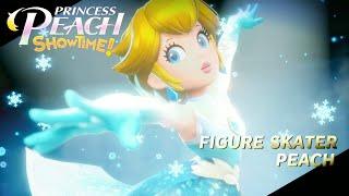 Princes Peach Show Time A Snow Flower on Ice Gameplay Switch