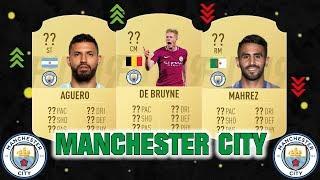 FIFA 19  MANCHESTER CITY PLAYER RATINGS  FT. DE BRUYNE AGUERO MAHREZ... etc