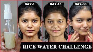 RICE WATER CHALLENGE For SPOTLESS & GLOWING SKIN At Home In Just 30 DAYS  #skincare