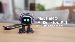 EMO Launch video The Coolest AI Desktop Pet with Personality and Ideas.