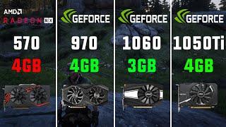 RX 570 vs GTX 970 vs GTX 1060 vs GTX 1050 Ti Test in 9 Games