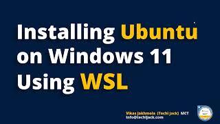 Install Ubuntu on WSL2 on windows 11  Windows Subsystem For Linux