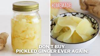 How to Make Pickled Ginger  Pickled Ginger Gari Recipe