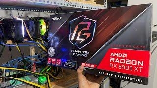 AMD RX 6900XT Minando Ethereum en HiveOs