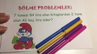 3. Sınıf Matematik - BÖLME İŞLEMİ PROBLEMLERİ