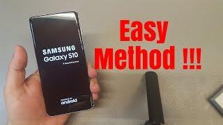 Hard reset Samsung S10 SM-G973F. Unlock patternpinpassword lock.