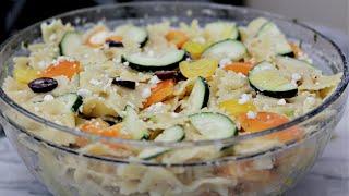 EASY PASTA SALAD  HOW TO MAKE QUICK ITALIAN PASTA SALAD