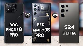 Red Magic 9S Pro Vs Samsung S24 Ultra Vs ROG Phone 8 Pro Full Comparison