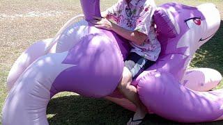 Puffypaws Purple Wolf Inflate and Ride