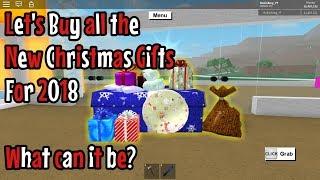 Roblox Lumber Tycoon 2  Buying all new Christmas Presents What can it be?