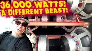 A Whole Different BEAST 6 18 Subwoofers 36000 Watts - Cherry Popping BASS