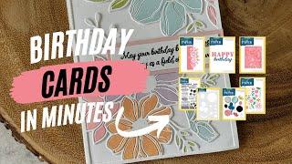 Quick and EASY Birthday Cards in Minutes