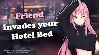 Friend Invades your Hotel Bed  A4A Comfort Shy head scratches Dom-ish ASMR Roleplay