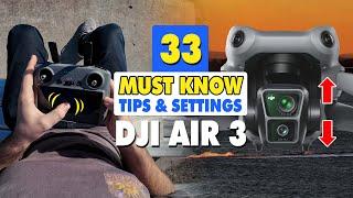 33 MUST KNOW DJI Air 3 Tips & Tricks  DJI Fly Drone App Settings