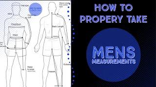 How To Properly Take Mens Clothing Measurements - Measure a Man for Sewing from a Costume Designer