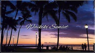 Waikiki Beach Sunset  The Beauty of Hawaii ️ Queens Beach  Honolulu Oahu Hawaii 